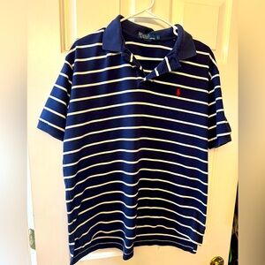 Navy polo size large